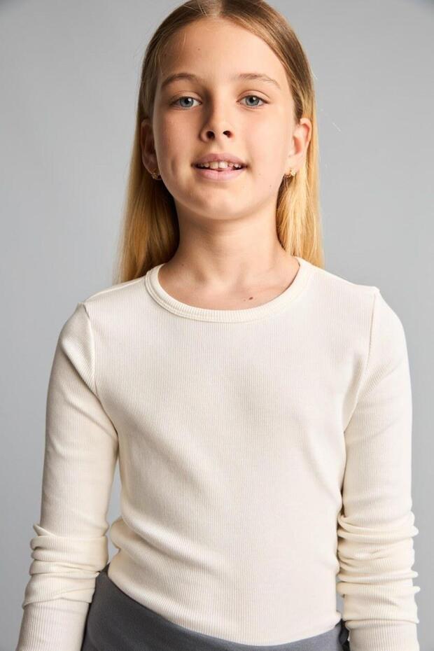 Slim Fit Basic Long Sleeve Tee Girl Child (26 Au)