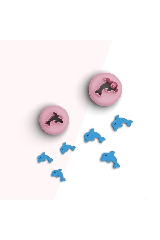 Dolphin Mini Polymer Clay Cutting Mold,Jewelry Molds,Cookie Cutters,Ceramic Clay Mold,No:356