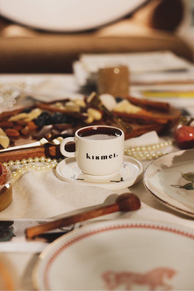 Eli Belinde Turkish Coffee Cup and Saucer Set