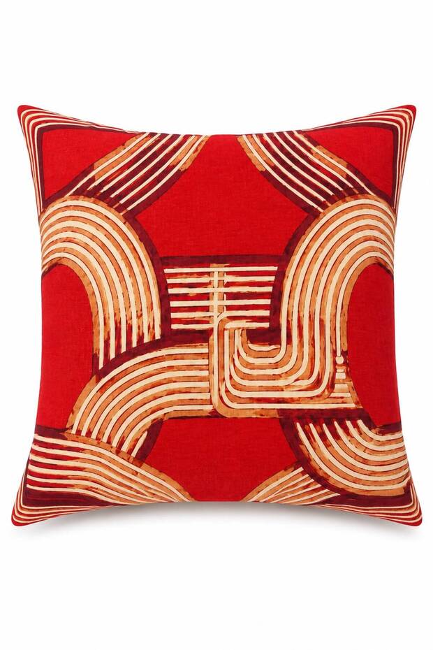 Saterda İn Hermiss Series Cushion Cover Twill Fabric Hidden Zipper (43X43 cm)