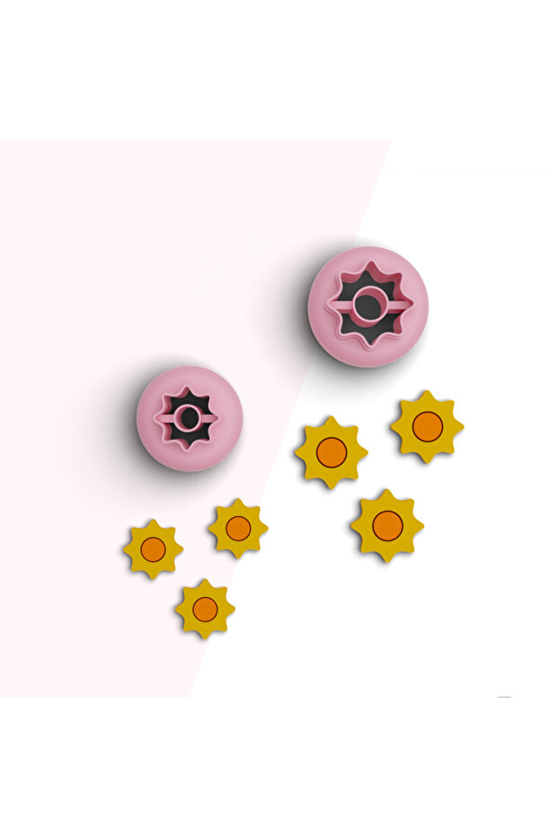 Sun Mini Polymer Clay Cutting Mold, Jewelry Molds, Ornament Molds, Ceramic Clay Mold, No:339