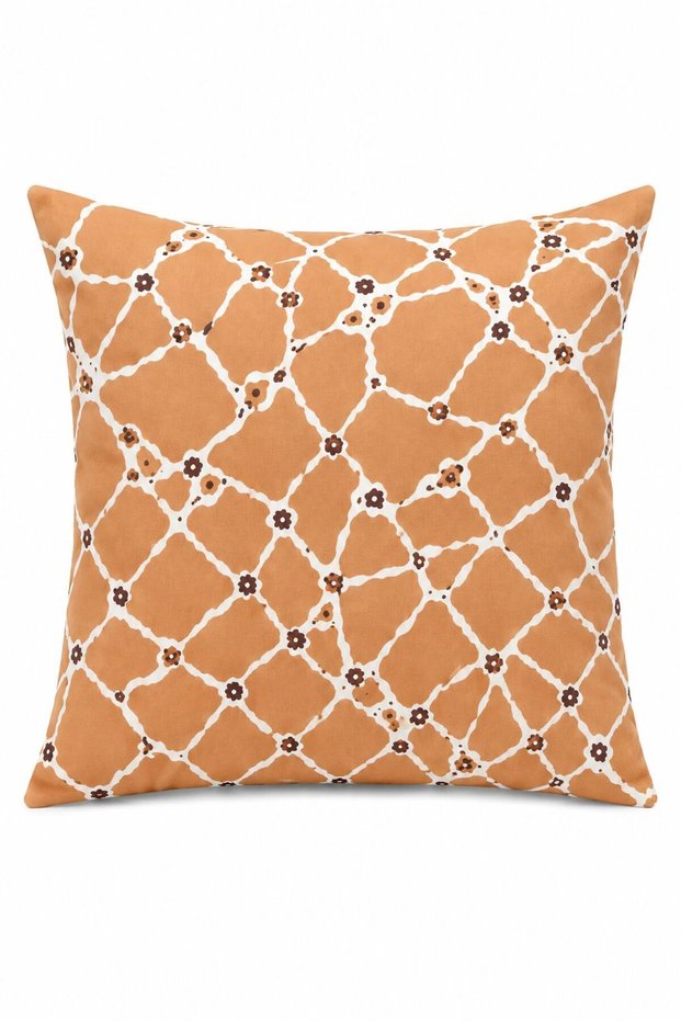 Beige Bone Series Cushion Cover Twill Fabric Hidden Zipper (43X43 cm)