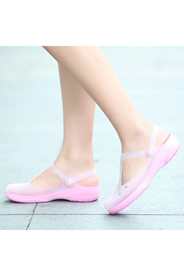 Women's Pink Jelly Sandals