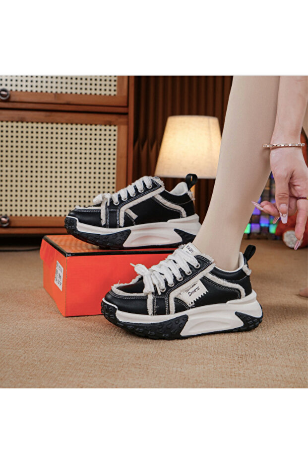 Women's Chunky Lace-Up Sneakers