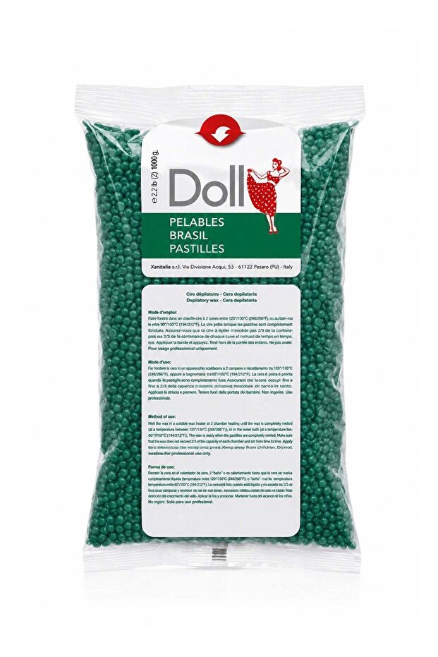 Pelables Brasil Non-Strip Hair Removal Wax Beads with Chlorophyll, 1000g