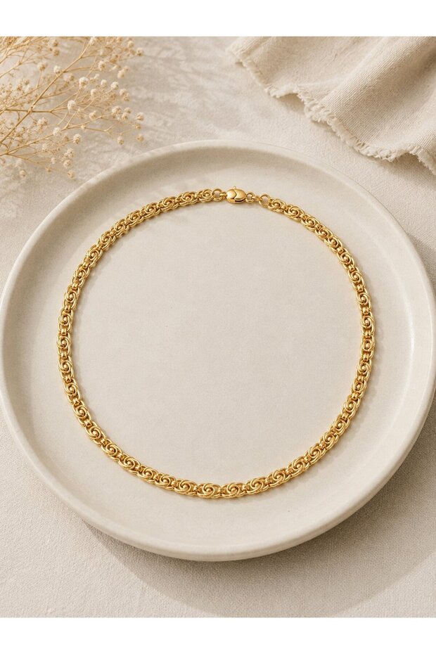 Cm Yay Model Gold Color 50 cm Women's Necklace