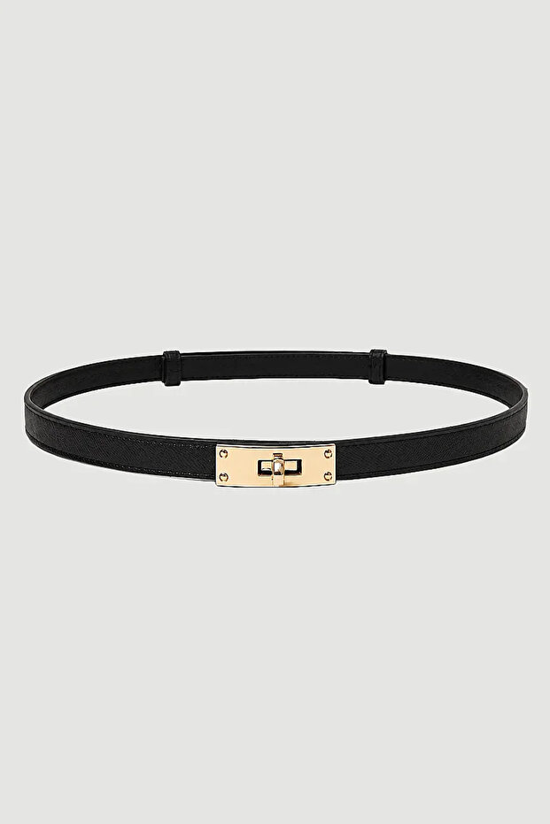 Adjustable Buckle Belt - Black