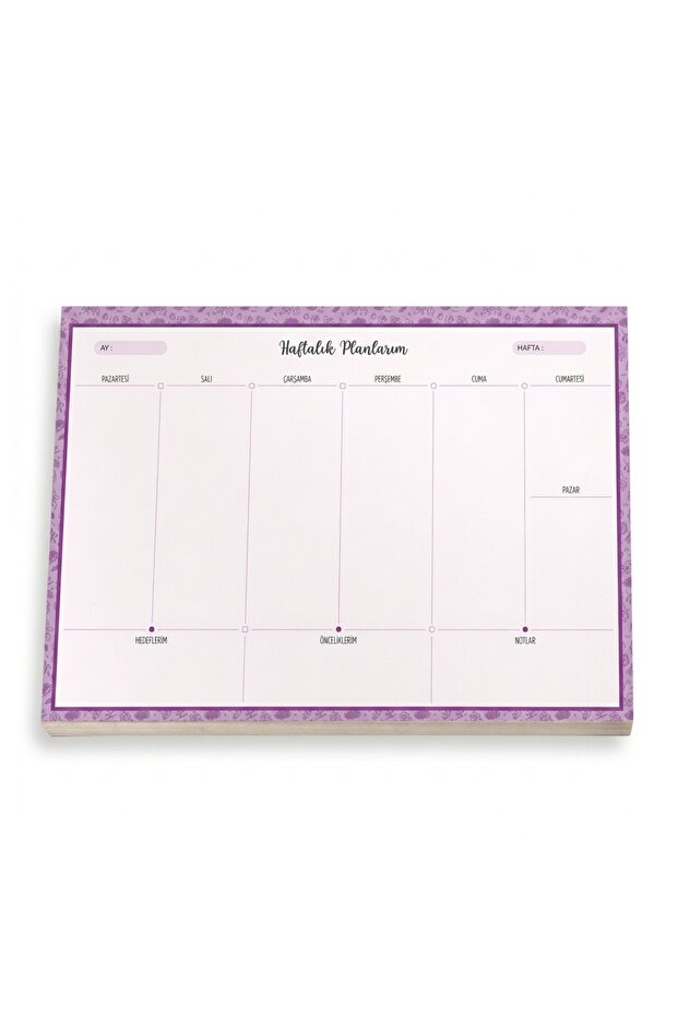 Denden Non-Periodic Weekly Desktop Planner 21.5 X 32 cm