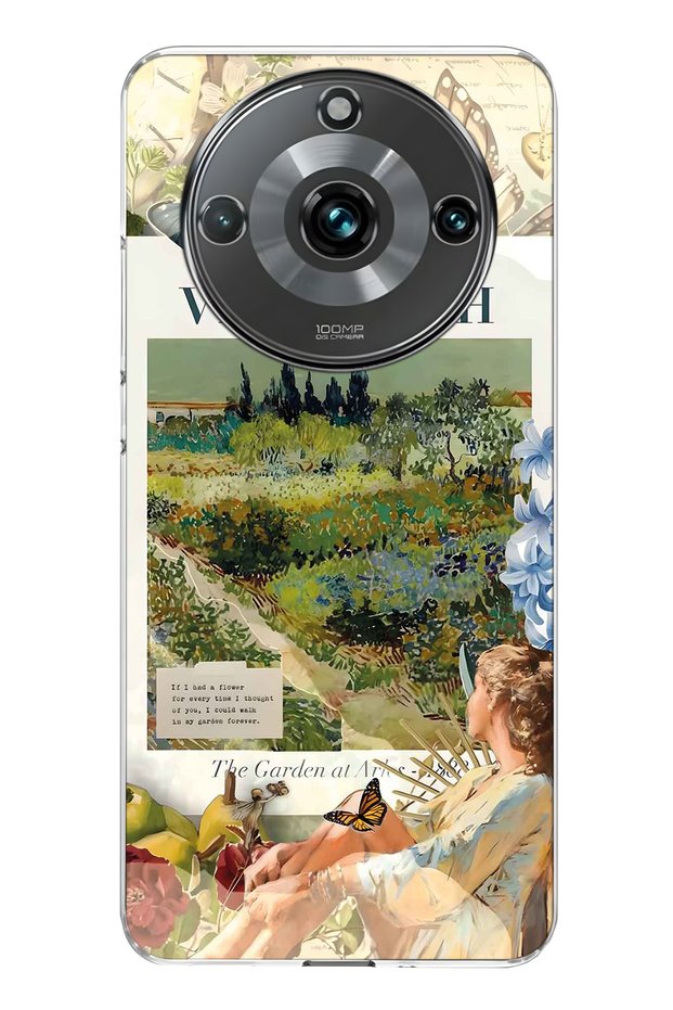 Realme 11 Pro / 11 Pro Plus Compatible Van Gogh Art Patterned Transparent Phone Case