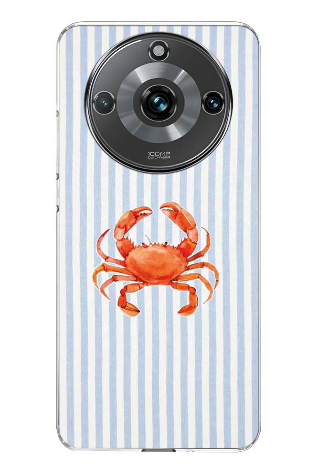 Realme 11 Pro / 11 Pro Plus Compatible Crab Pattern Transparent Phone Case