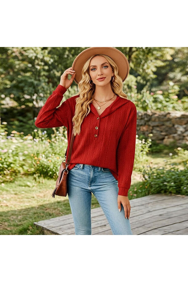 Women's Red Sweater