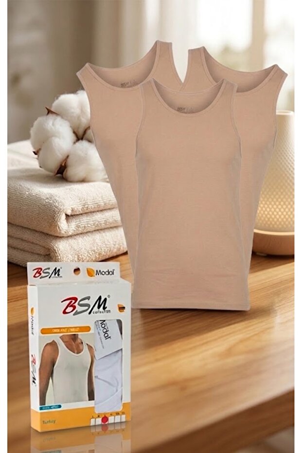 Men's Ghost Invisible Modal Undershirt 3-Piece Set