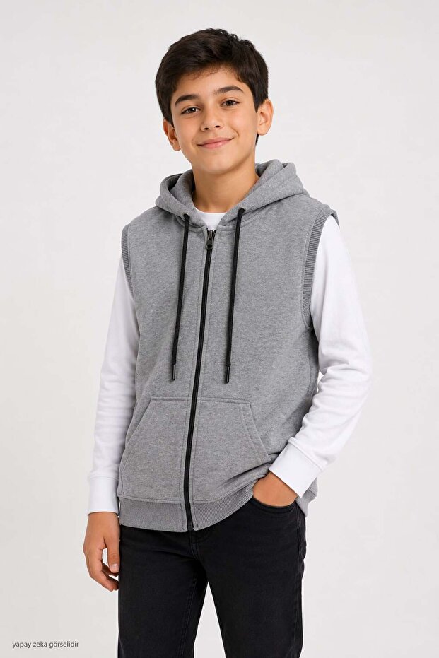 Children's Combed Cotton Vest 2 Yarns 03911-1