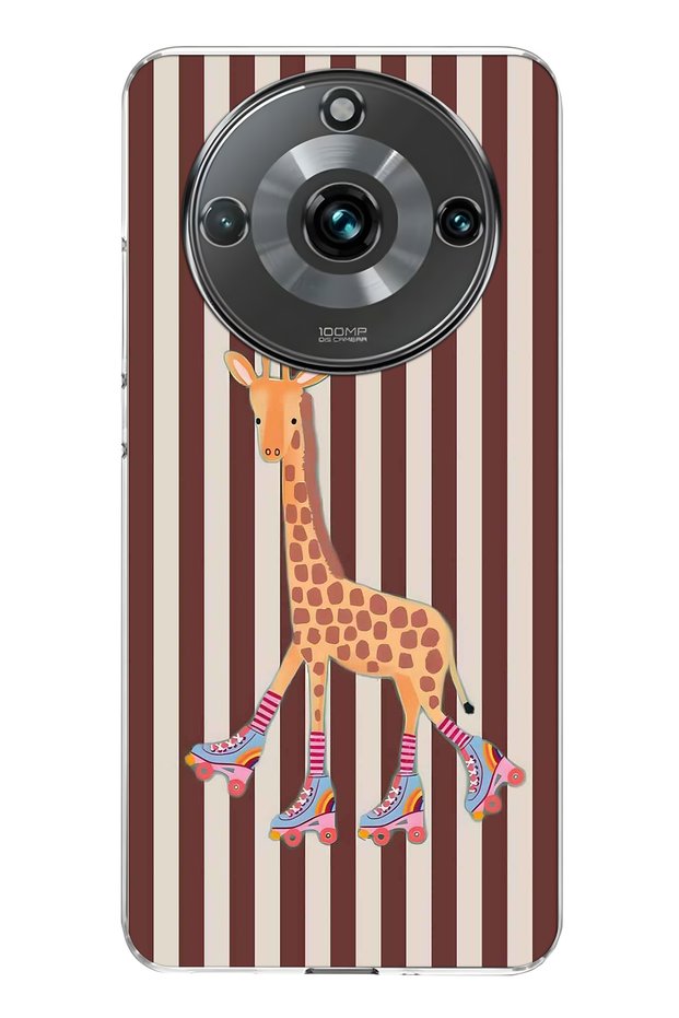 Realme 11 Pro / 11 Pro Plus Compatible Cute Giraffe Pattern Transparent Phone Case