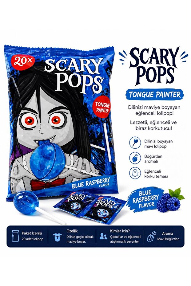 Scary Pops – Blue Raspberry