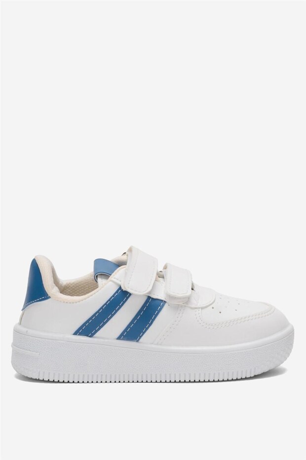Children's Sneaker Sports Shoes White - Cobalt blue