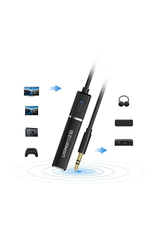 Modulator Bluetooth cu adaptor jack - negru