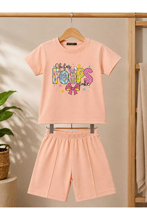 Girl's Summer Double Combed Cotton Set