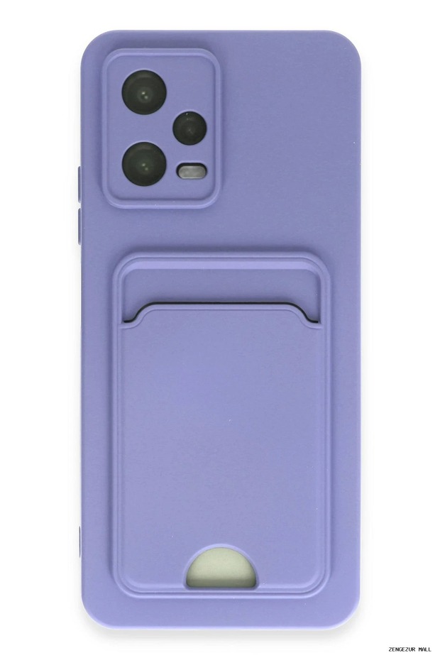 Zngzrmll Redmi Note 12 4g Case Kelvin Silicone with Business Card Holder (180050) - Lilac