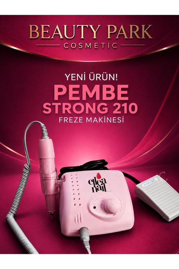Pink Strong 210 Fresheze Nail File Machine Original Korea with 1 Year Warranty