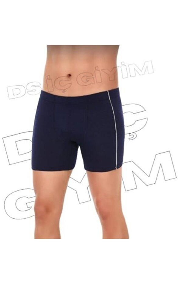 108 Men's Modal Boxer Shorts Navy Blue Single