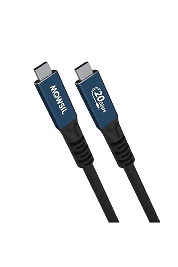ماوسيل كيبل USB4 بطول 1 متر - كيبل USB-C متوافق مع ثاندربولت 3، بيانات 20 جيجابايت في الثانية، فيديو