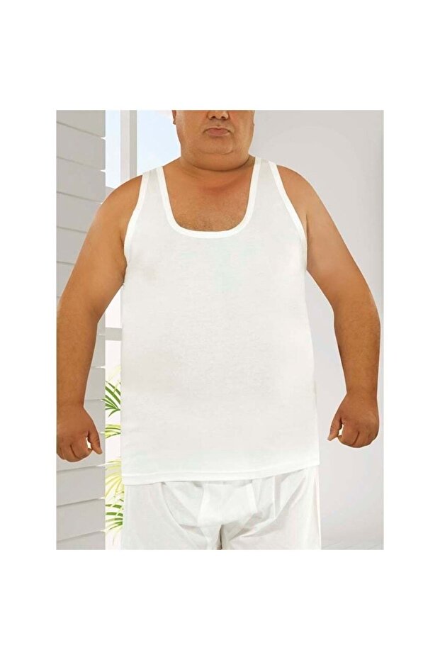 Tutku-Klasik Men's Athlete White Top, Size 7, Oversized