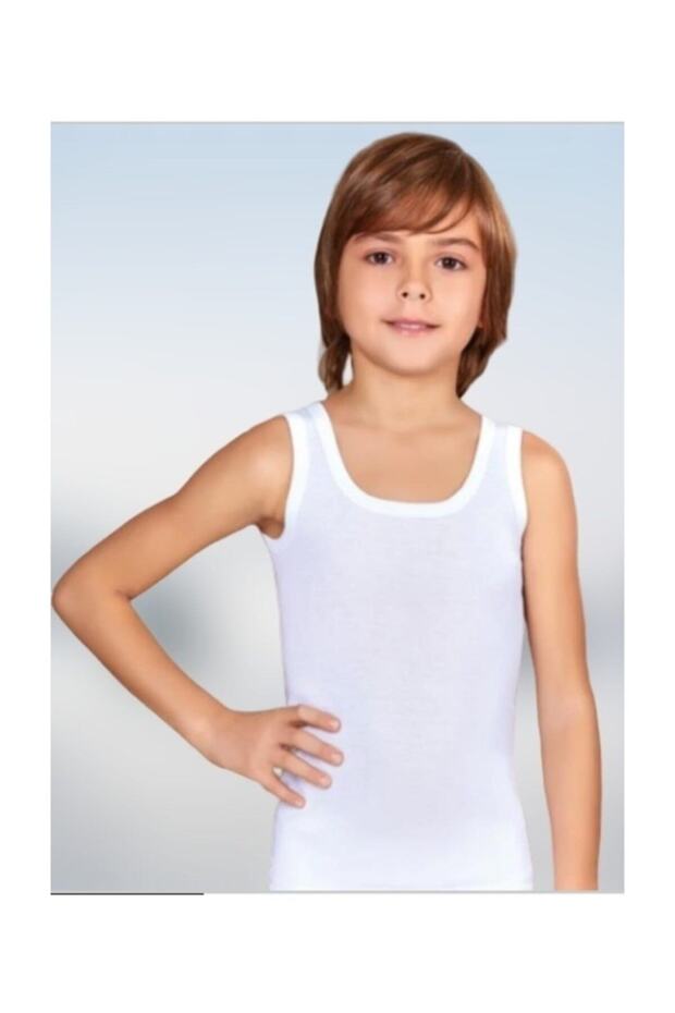 Tutku-Boy's White Undershirt