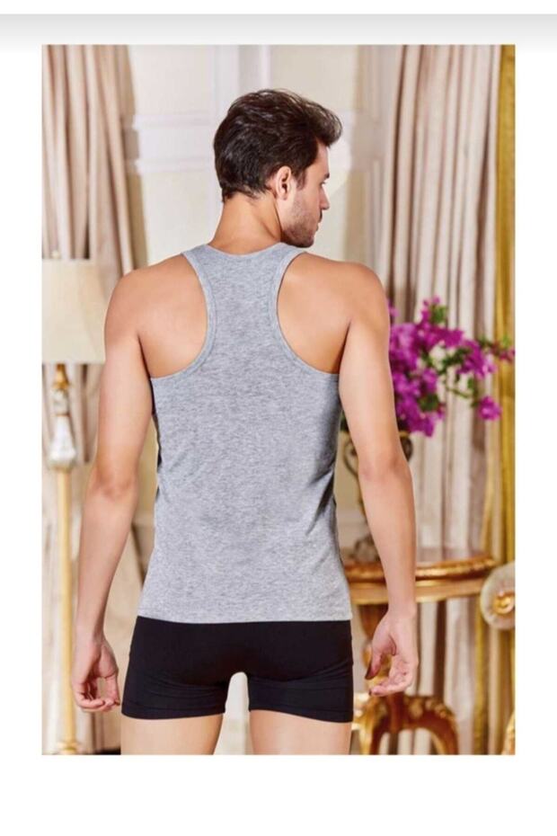 Tutku-1029 Men's Elastane Sports Athlete Singlet Single