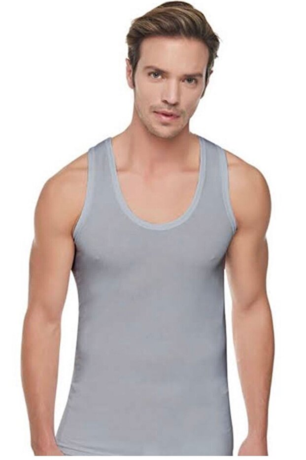 Tutku-Grey Lycra Undershirt 6-Pack