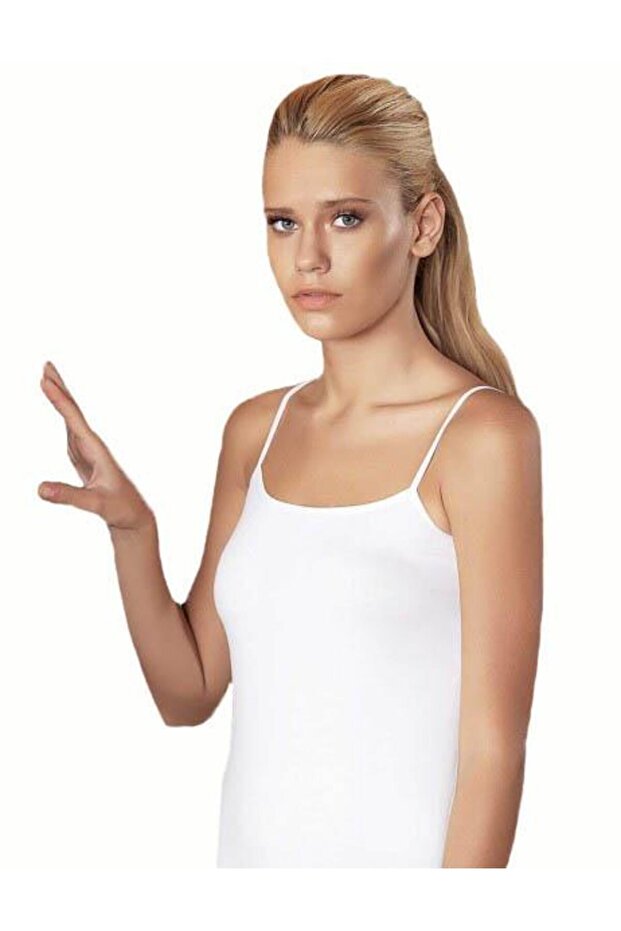 Tutku-Lycra String Strap Single Jersey Undershirt Mb214