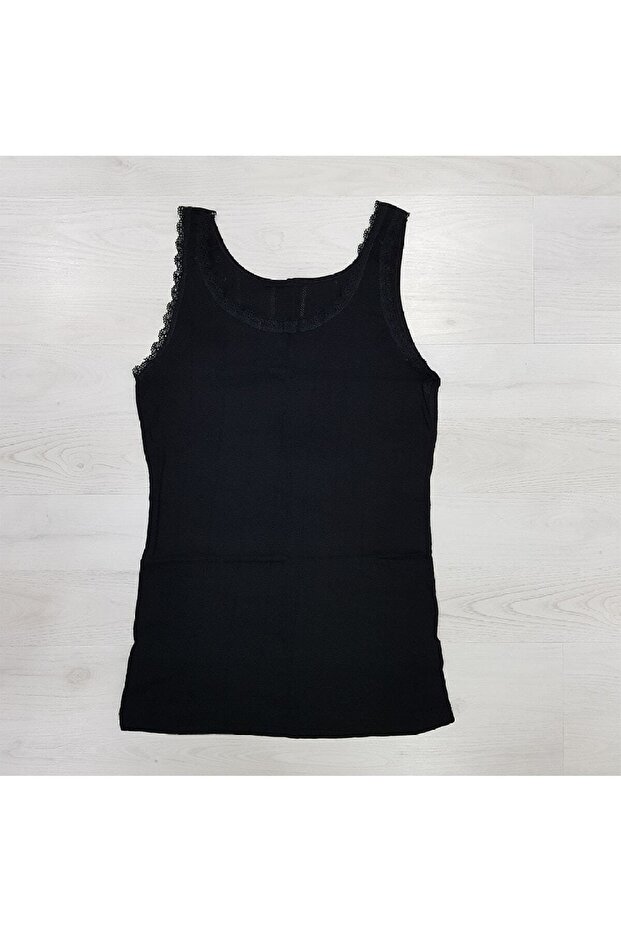 Tutku-Women's Wide Strap Jacquard Undershirt Mnt Underwear
