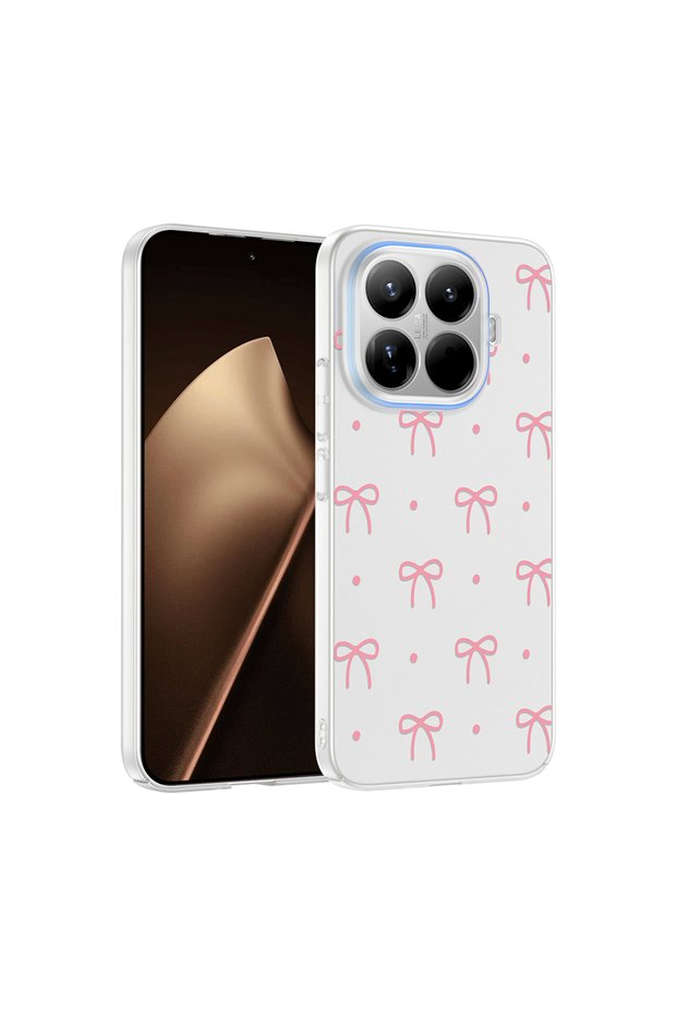 Xiaomi 15t Pro Case Floral and Bow Pattern Camera Raised Vrdr Premium
