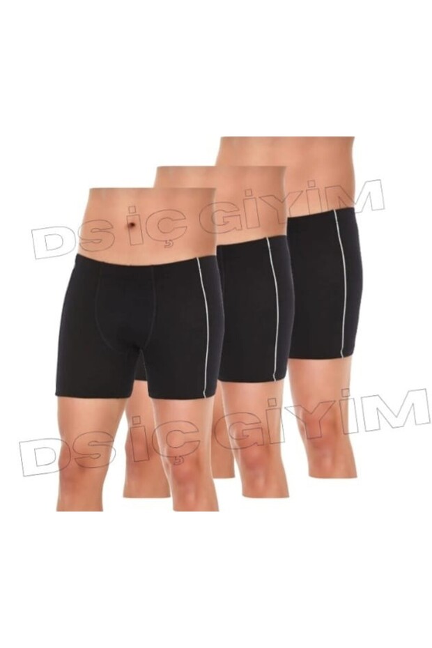 106 Men's Modal Boxer Shorts Black 3 Pieces