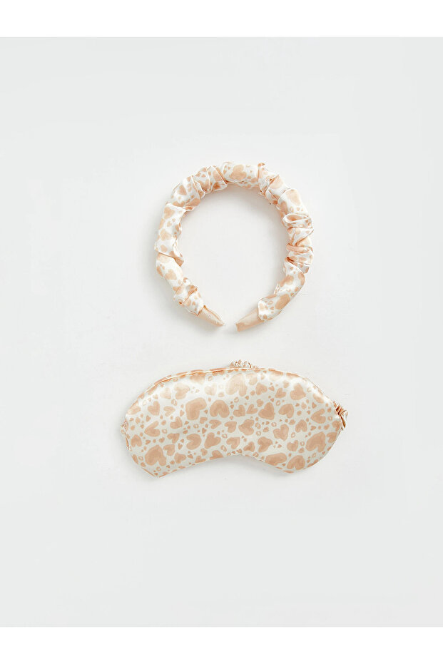 Lcw Joy Mixed Women's Patterned Hair Band and Sleep Goggles