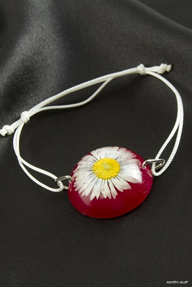 Spt-Gld Daisy Epoxy (231243) Bracelet Pink