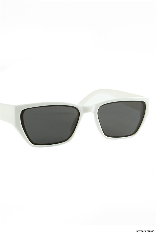 Spt-Gld Cornered Frame Sun (231059) Glasses White