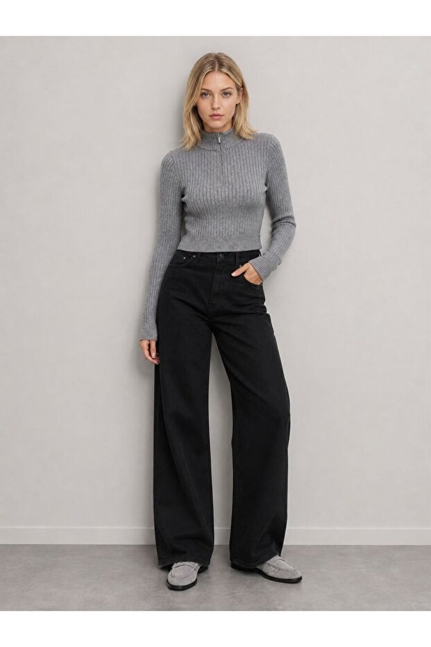 Slim Crop Fit Women's Sweater