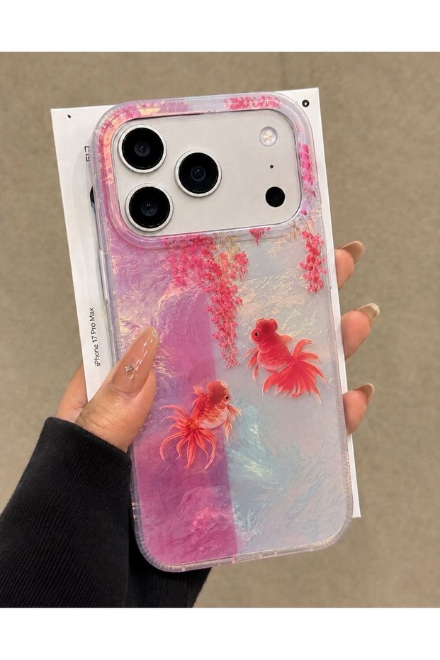 حافظة هاتف شفافة ناعمة من الجانبين بنمط لامع متوافقة مع iPhone 17 PRO MAX (مطبوعة من الداخل)