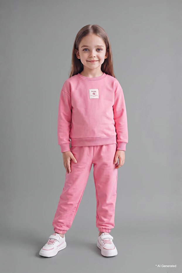 100% Cotton 2-Piece Pink Baby Girl Top and Bottom Set I2908A5/Pn167