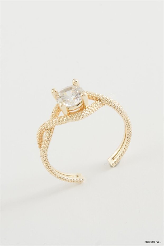 Zngzrmll Eternity Single Stone (30742) Ring Yellow