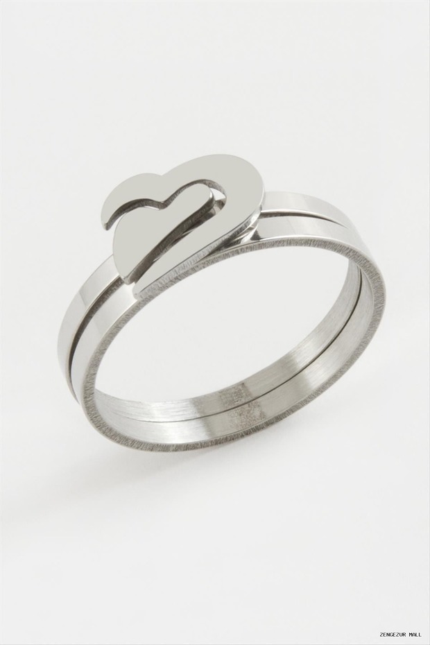 Zngzrmll Heart Double (42415) Ring 18