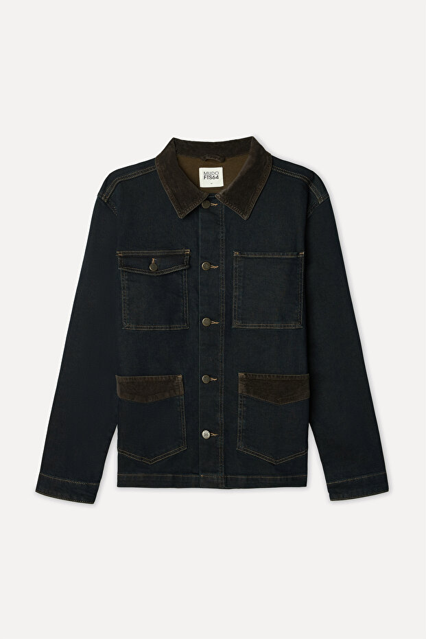 Men's Indigo Multi-Pocket Jean Jacket