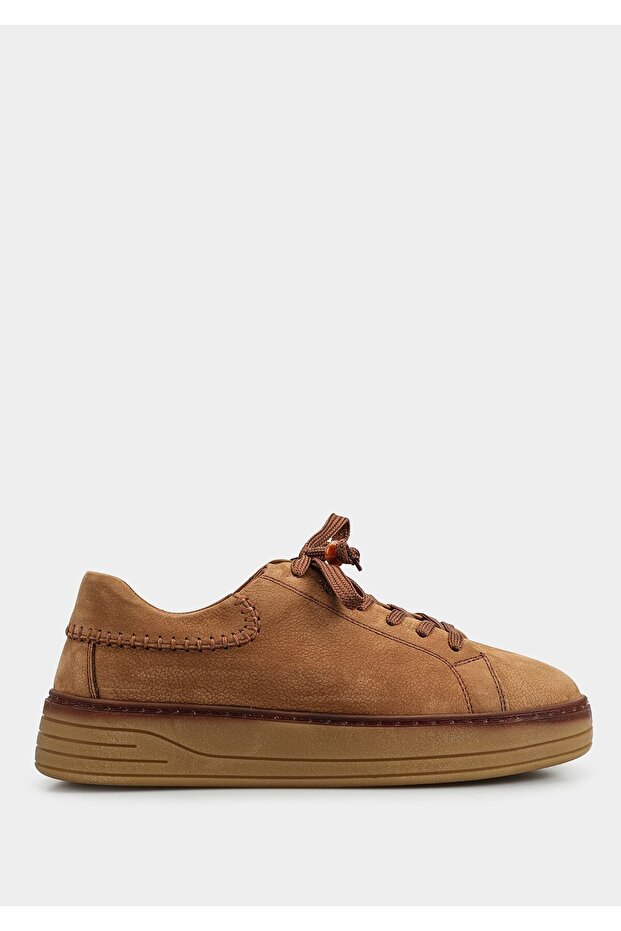 Tan Leather Women's Sneaker