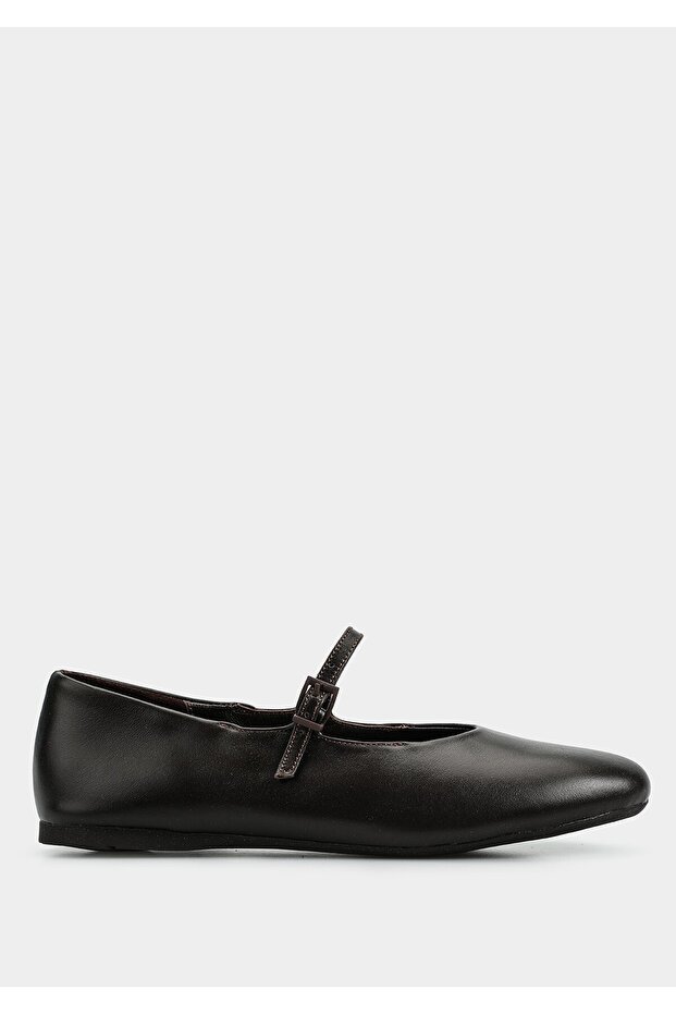 Brown Leather Women's Ballerinas