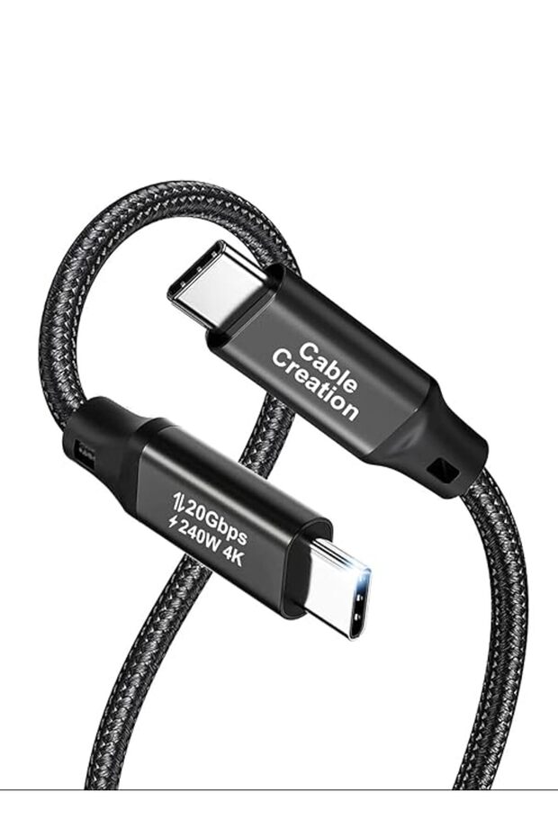 كابل CableCreation بطول 5 أقدام من نوع USB C3.2 Gen2x2 بدقة 4K60Hz وسرعة نقل 20Gbps وشحن بقدرة 240 واط
