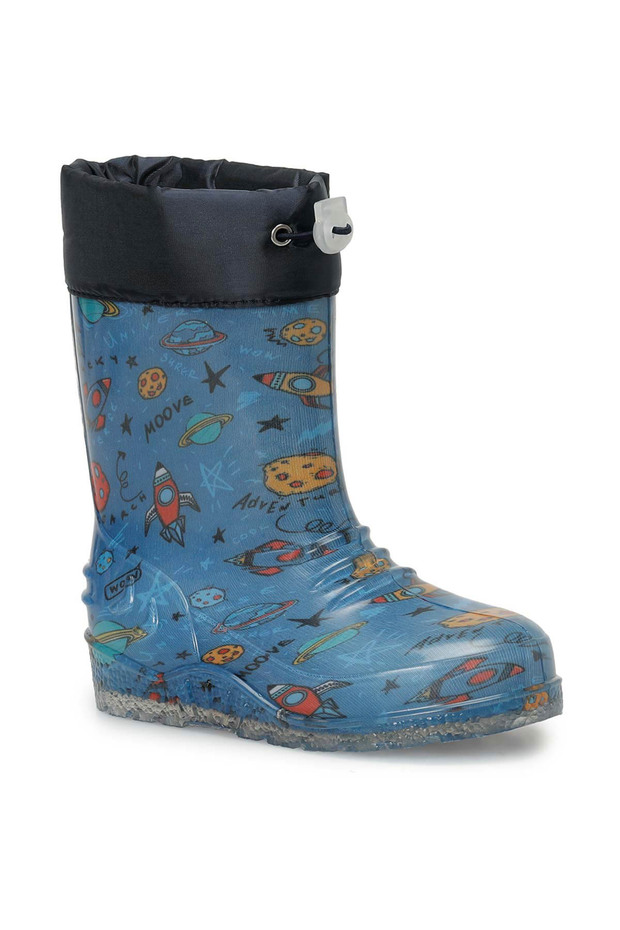 Andy P Navy Blue Boys' Rain Boots