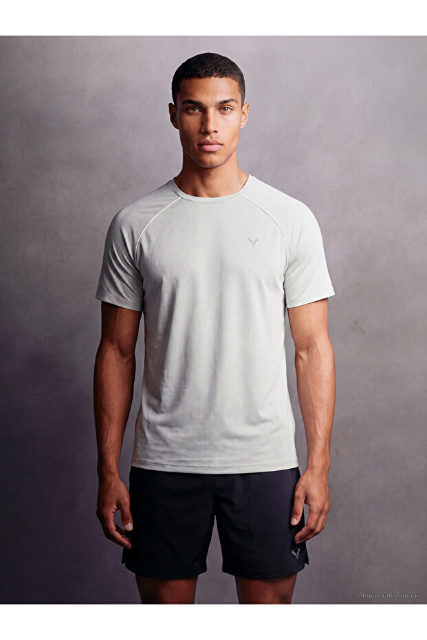 Esvab • Modern & Distinctive Zero Roba Collar Men's Sports T-Shirt