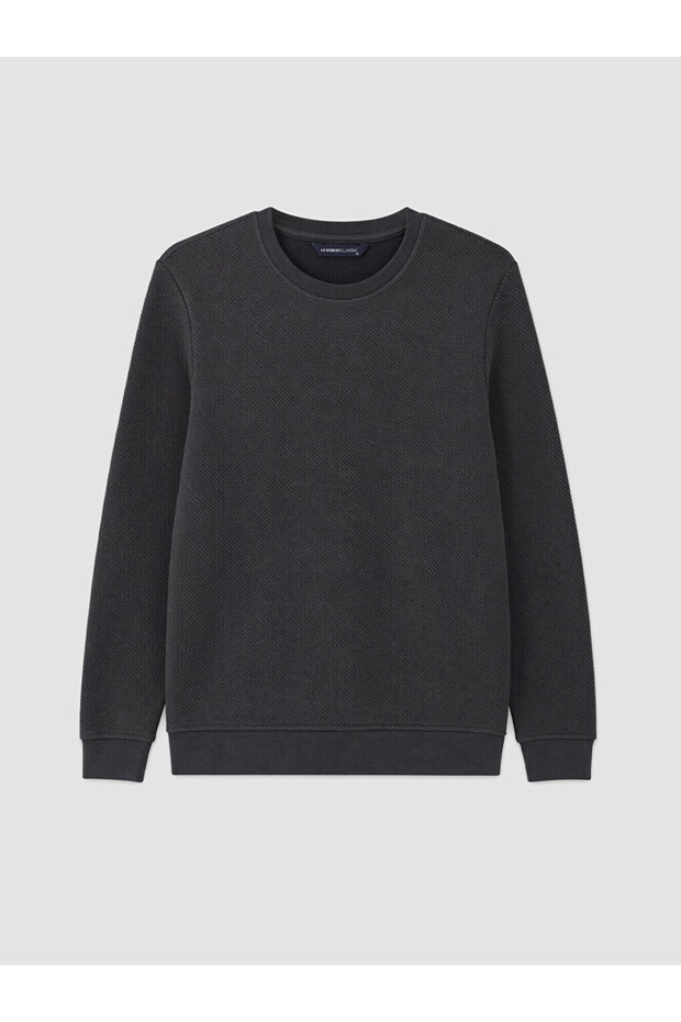 Lcwaikiki Classic Crew Neck Long Sleeve Men's Sweatshirt