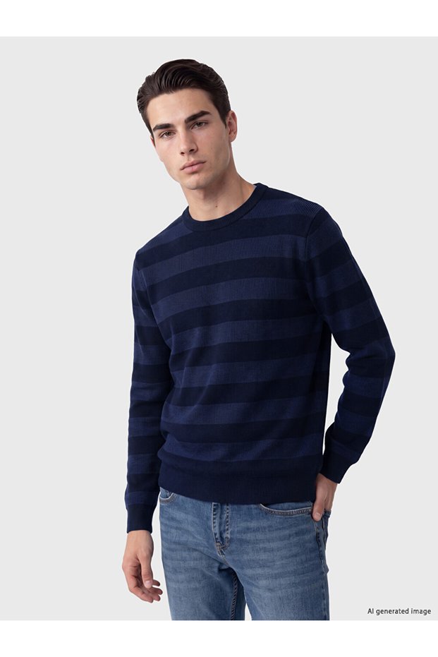Esvab • Modern & Distinctive Zero Roba Collar Men's Knitwear Sweater